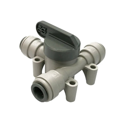 Push-In Angled Stop Valve - 304 Stainless Steel - 3/8"OD-All