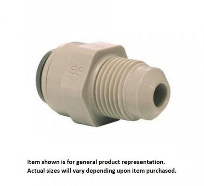 Push-In Adapter - Industrial Plastic - 5/16"Male Flare (MFL) X 3/8"OD