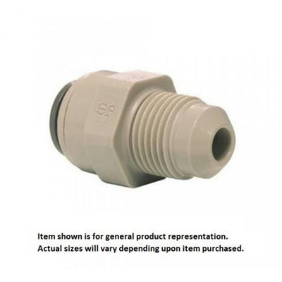 Push-In Adapter - 304 Stainless Steel - 3/8"Male Flare (MFL) X 3/8"OD