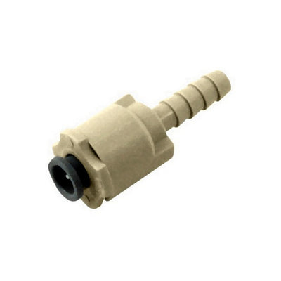 Superseal Adapter - 304 Stainless Steel - 3/8"SS-Od X 1/4" Hose Barb