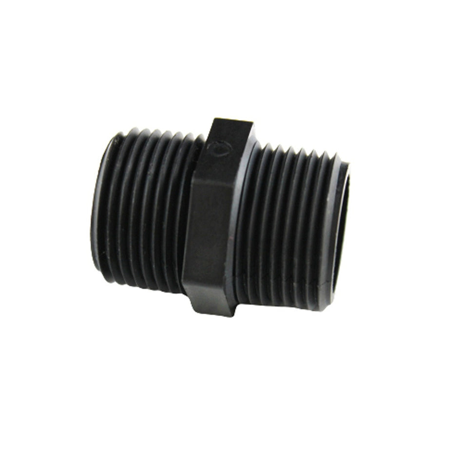Hex Nipple 1/2inMpt X 3/8inMpt Poly