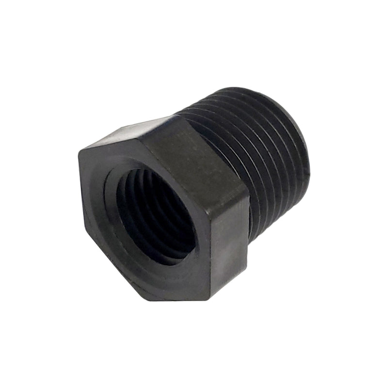 Bushing - Industrial Plastic - 3/8"Male Pipe Thread (MPT) X 1/4"Female Pipe Thread (FPT)
