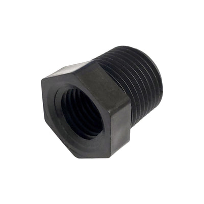 Bushing - Industrial Plastic - 3/8"Male Pipe Thread (MPT) X 1/4"Female Pipe Thread (FPT)