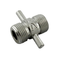 Winged Duplex Coupler — MBT x MBT, 304 Stainless Steel, Beer Thread