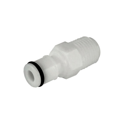 Male Quick Disc - Industrial Plastic - 1/4"Male Pipe Thread (MPT)-No Shutoff