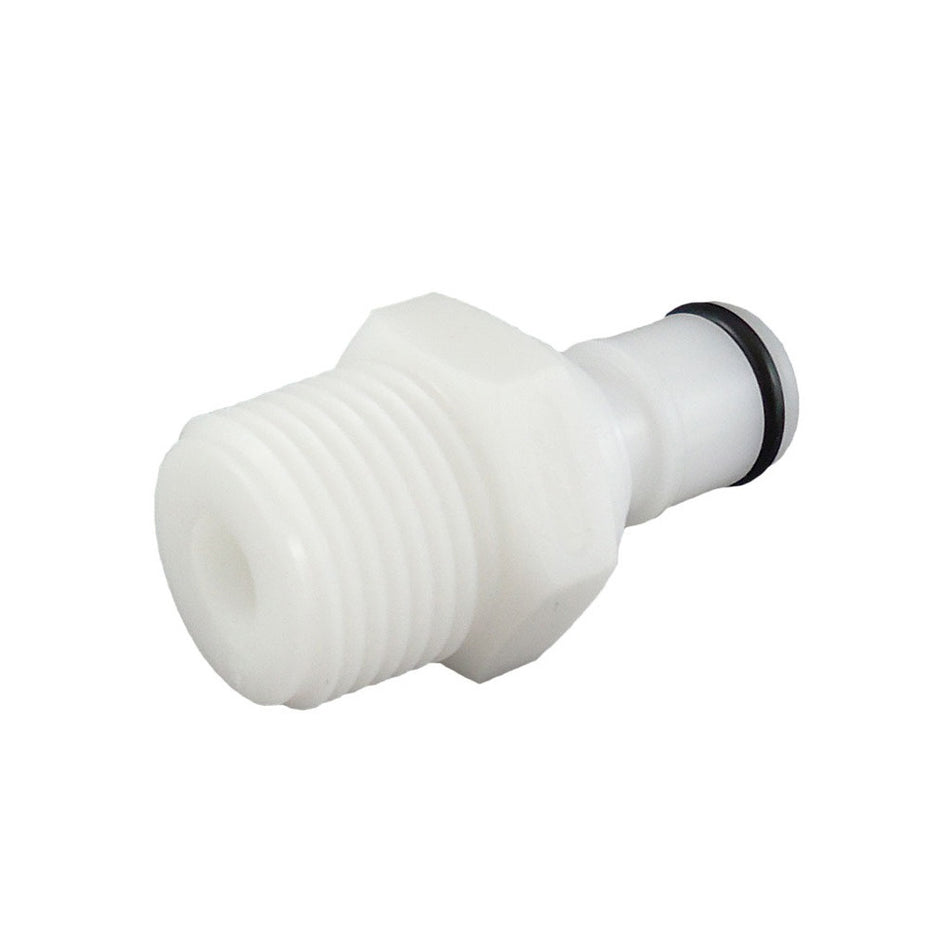 Male Quick Disc - Industrial Plastic - 3/8"Male Pipe Thread (MPT)-No Shutoff