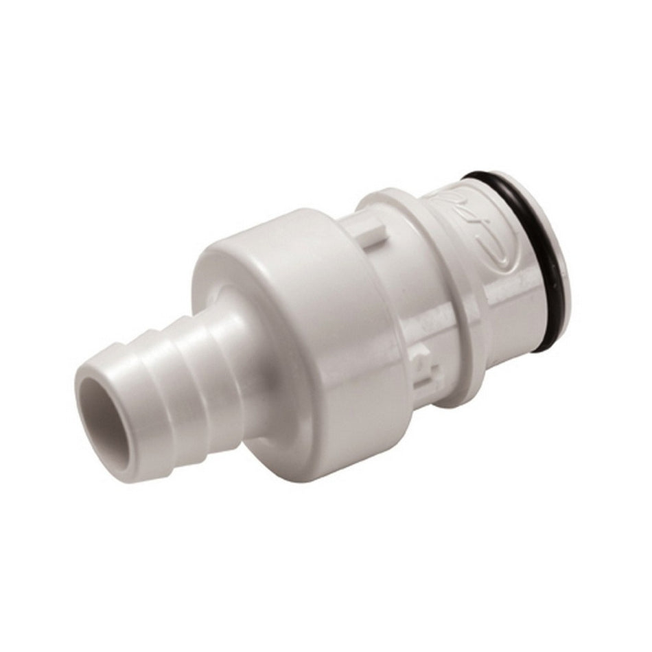 Male Quick Disc - Industrial Plastic - 1/2" Hose Barb-W/Shutoff