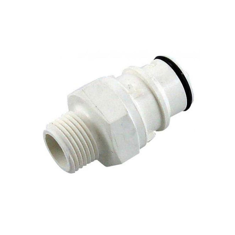 Male Quick Disc - Industrial Plastic - 3/8"Male Pipe Thread (MPT)-W/Shutoff