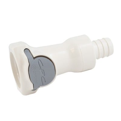 Female Quick Disc - Industrial Plastic - 1/2" Hose Barb-No Shutoff