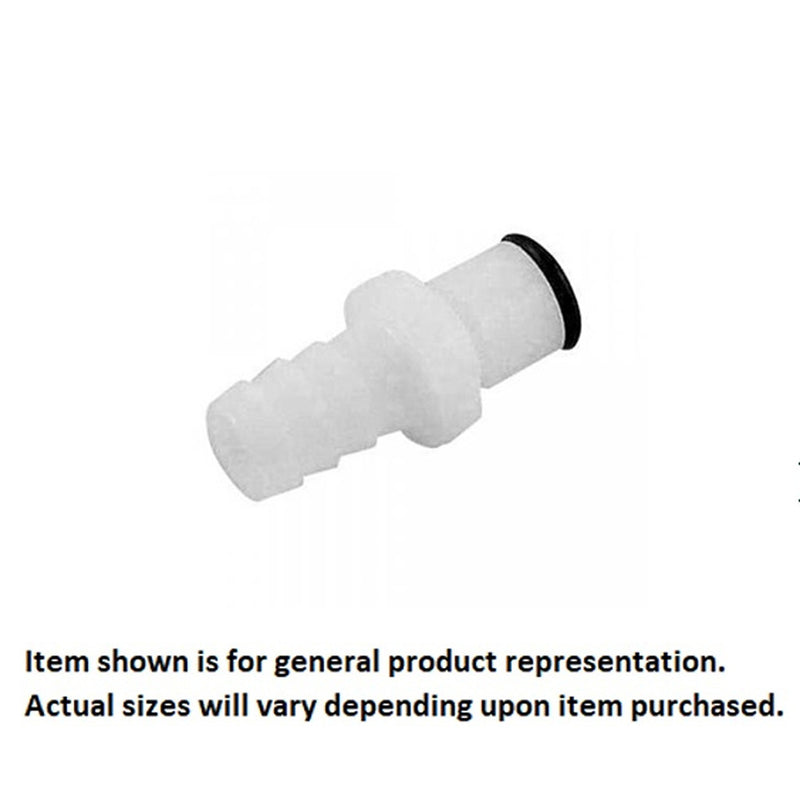 Male Quick Disc - Industrial Plastic - 1/4" Hose Barb-No Shutoff