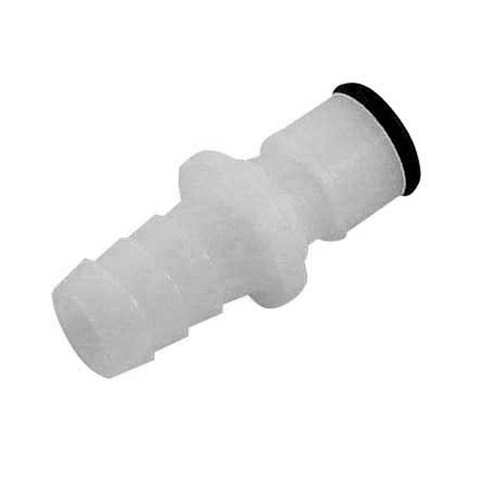 Male Quick Disc - Industrial Plastic - 3/8" Hose Barb-No Shutoff