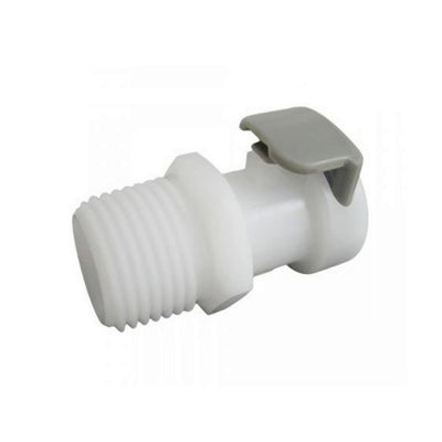 Female Quick Disc - Industrial Plastic - 1/4"Male Pipe Thread (MPT)-No Shutoff