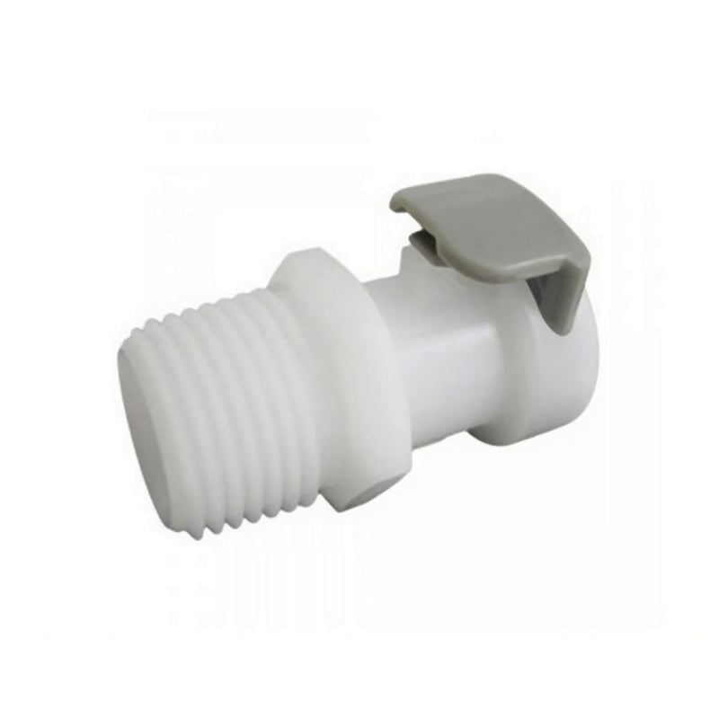 Female Quick Disc - Industrial Plastic - 1/4"Male Pipe Thread (MPT)-No Shutoff