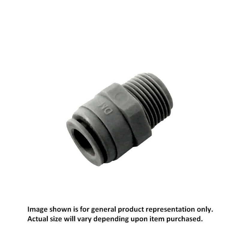 Push-In Adapter - Industrial Grade - 1/4"Male Pipe Thread (MPT) X 3/8"OD