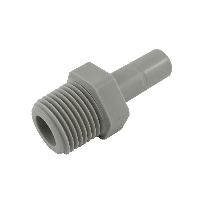 Push-In Adapter - Industrial Grade - 3/8"Male Pipe Thread (MPT) X 3/8"-Stem