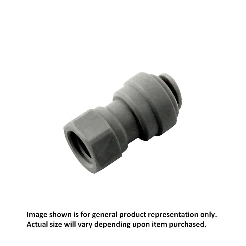 Push-In Adapter - Industrial Grade - 3/8"Female Flare (FFL) X 3/8"OD