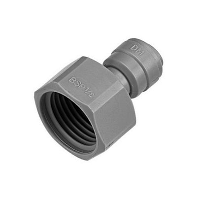 Push-In Adapter - Industrial Grade - 1/2"Fbsp X 3/8"OD