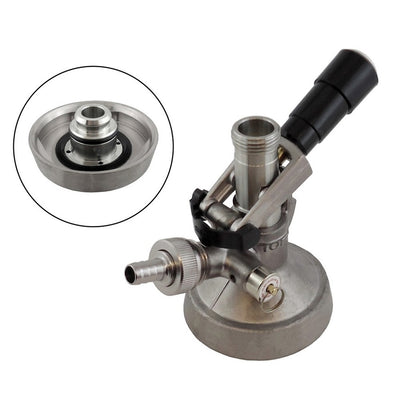 TOF KeyKeg Type K-System Coupler - Brass Body with NSF Food Coating & Stainless Steel Probe