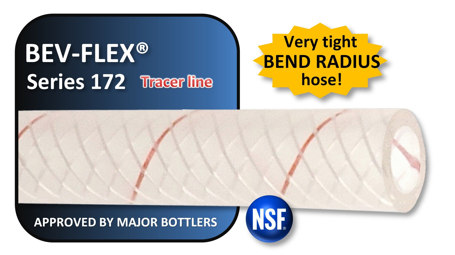 100' - Bev-Flex Poly Tubing #172 - 1/4
