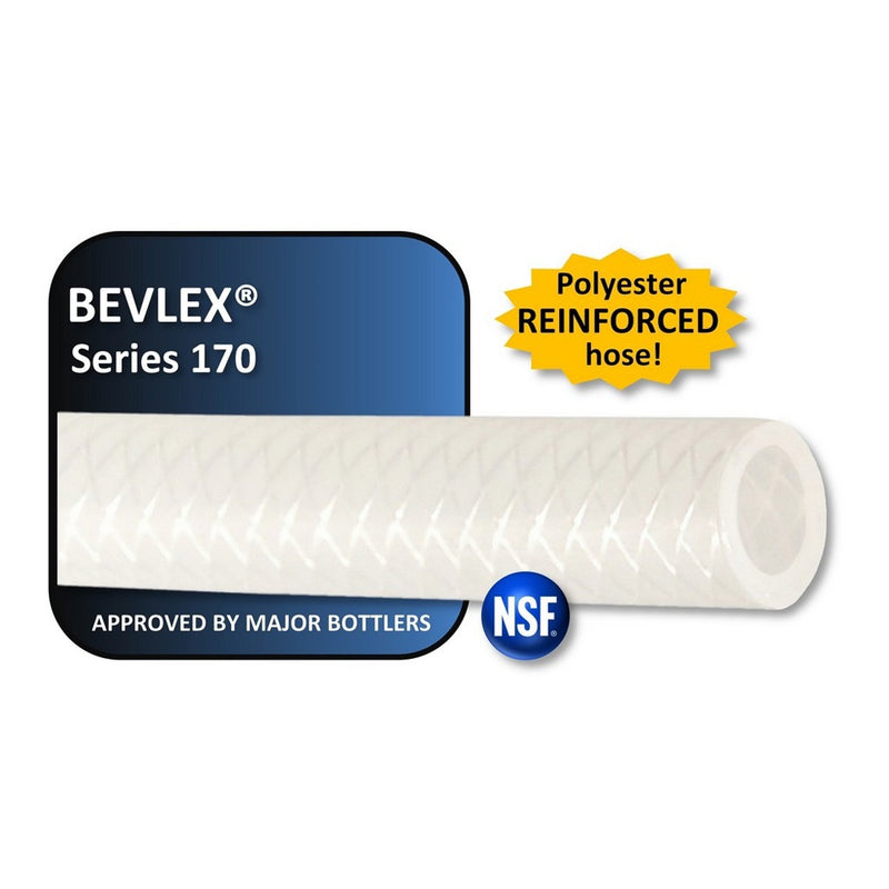 Accuflex Bevlex 170 Series Polyethylene Tubing - 1/4" ID x 100 ft.