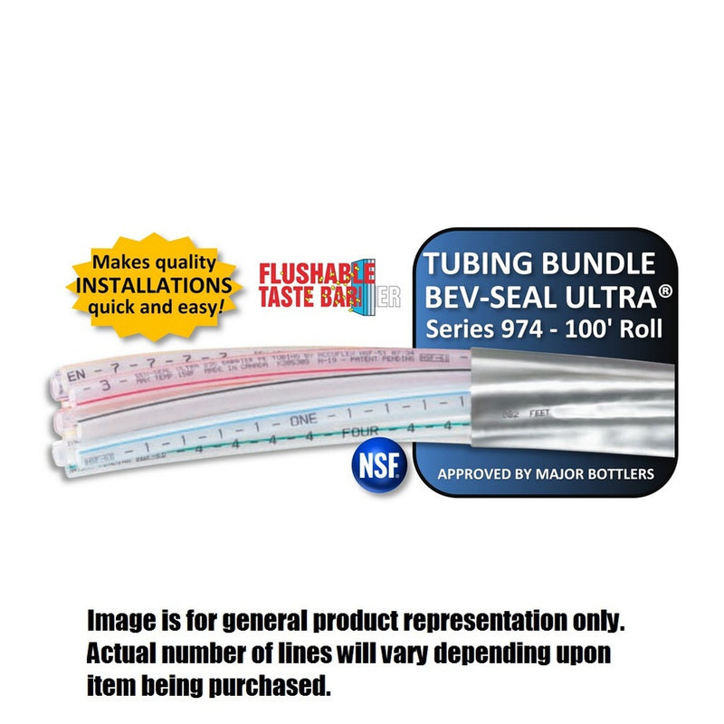 100' - Bev-Seal Ultra Bundle - 14-Line, 14 Ea 3/8" ID