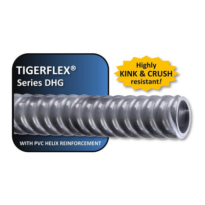 100' - Tigerflex #DHG Tubing - 1/2" ID x 11/16" OD, Solid Silver
