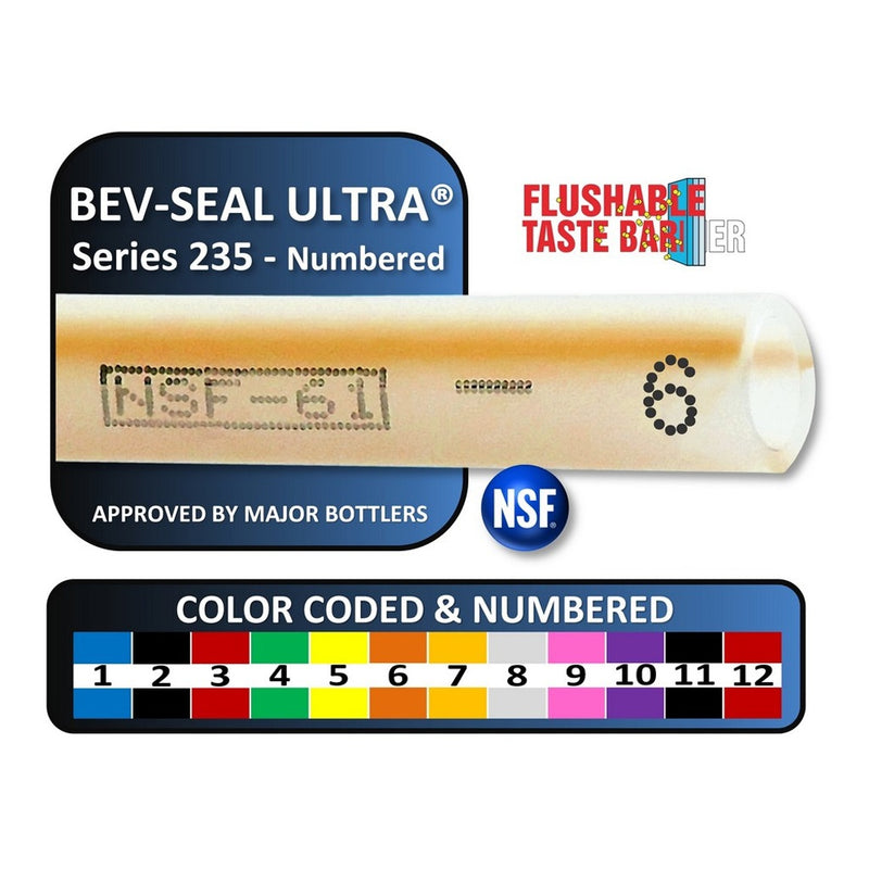 Bev-Seal Ultra® Series 235 Poly Tubing - 3/8" ID x 100 ft. Spool