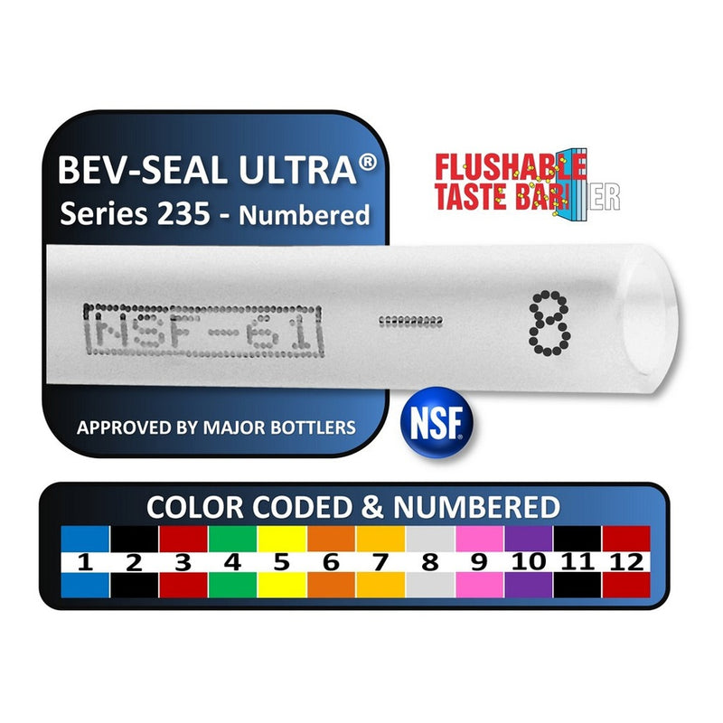 Accuflex Bev-Seal Ultra 235 Beer Line Tubing - 3/8 ID by 1/2 OD 100 Foot Barrier Tubing