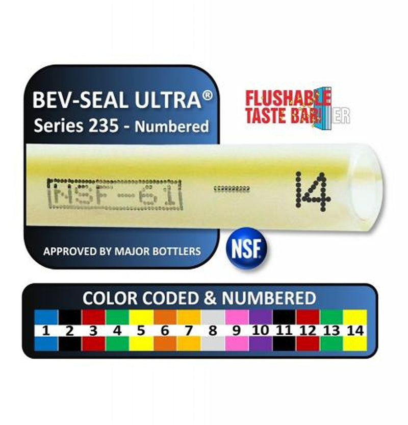 Bev-Seal Ultra® Series 235 Poly Tubing - 3/8" ID x 100 ft.
