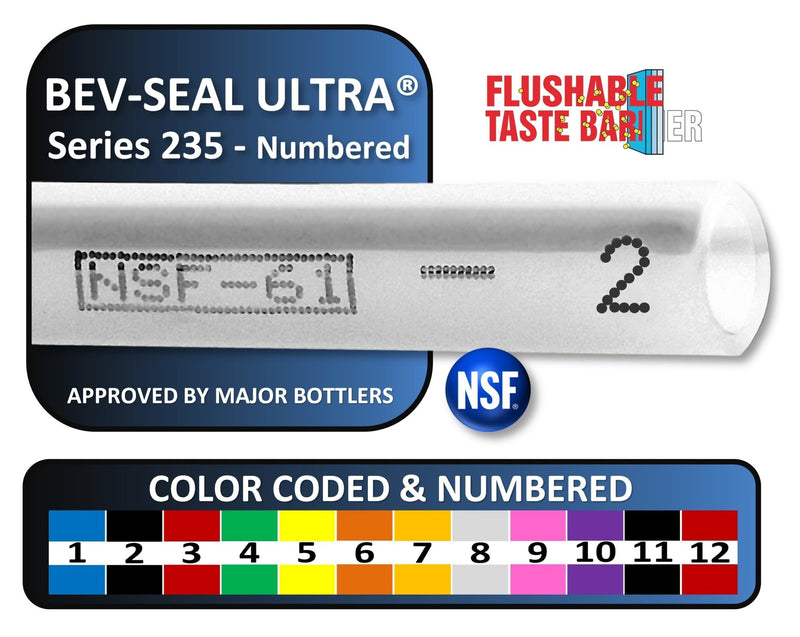 100' - Bev-Seal Ultra Tubing #235 - 1/4" ID x 3/8" OD, #2