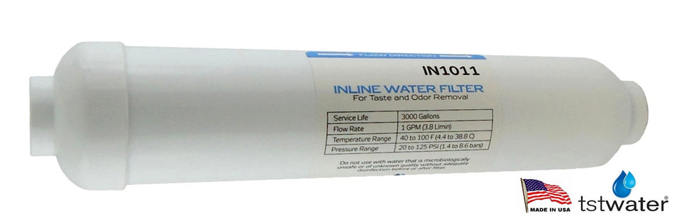 10in In-Line Water Filter 1/4inFpt Coco Gac