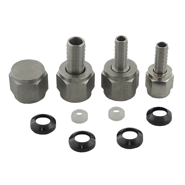 Complete Stainless Steel Fittings Kit for McCann's Big Mac Carbonator | CO2 and Water Line Installation Set