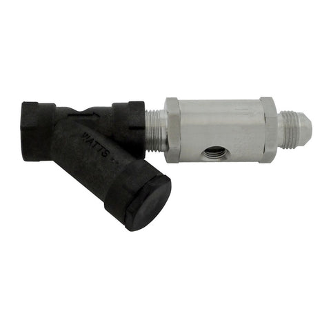 3/8" FPT x 3/8" MFL Watts SD3 Backflow Preventer - Stainless Steel Dual Check Valve with Strainer