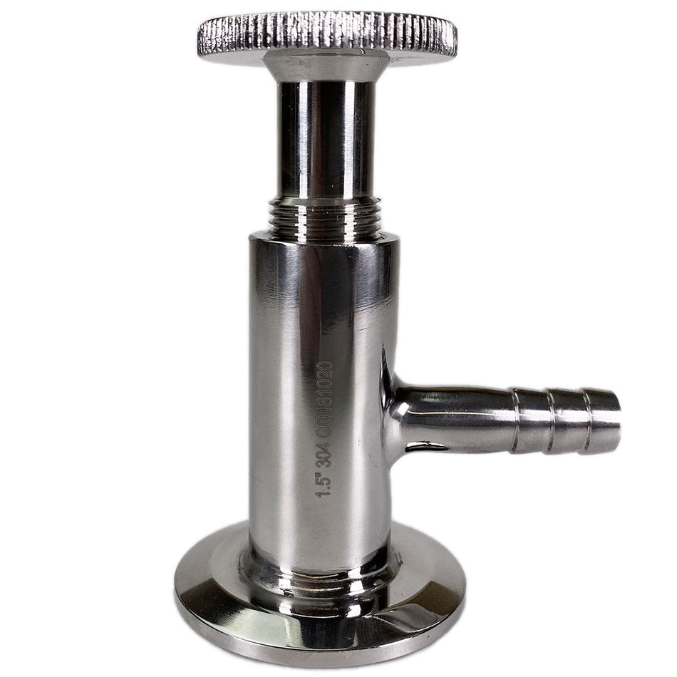 1.5 inch Tri-Clamp Stainless Knob Style Sample Valve