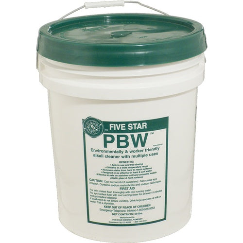 Fivestar 50 lb PBW Brew Cleaner Buffered Alkaline Detergent - W0-C1SN-IDPY