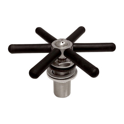 Krome 4.5" Stainless Steel Glass Rinser Assembly, 6-Leg 304 S/S with Rubber Pads, NSF Certified, 1/2" BSP