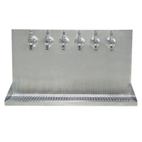 6-Faucet Wall-Mount Draft Beer Dispenser - Air-Cooled Stainless Steel