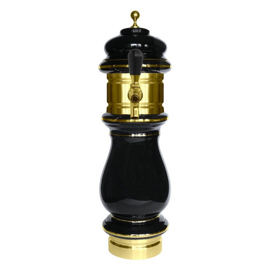 1-Tap Ceramic Air Tower in Black & Gold Finish