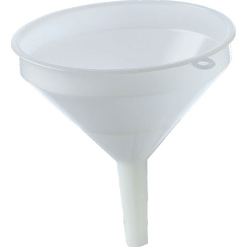 Food Grade White Plastic Funnel - 8" Large Diameter for Brewing & Kitchen Use