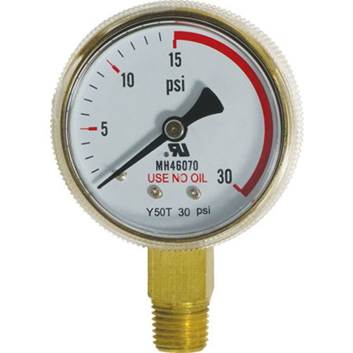 Pressure Gauge - Low Pressure (0-30 psi)