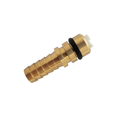 CO₂ Quick Disconnect Fitting with Shutoff – 1/4" Barb – Brass – Compatible with FJ Gas Pumps