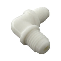 90° Elbow - Industrial Plastic - 1/4"Male Flare (MFL) X 1/2"-16MFL