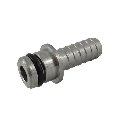 Wunder-Bar PM10-9 Straight 1/4" Barb Stainless Steel Bargun Inlet Fitting