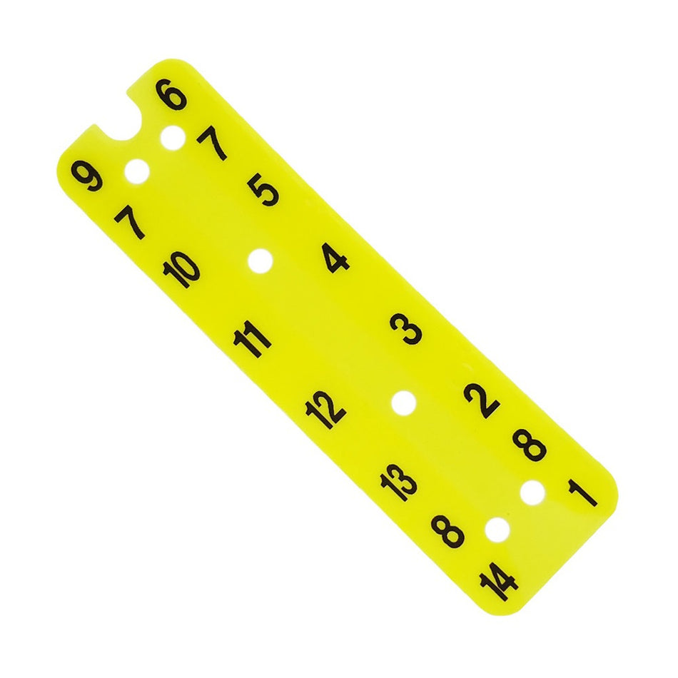 Locking Hat Plate 14 Button