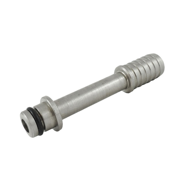 Wunder-Bar 3/8" Barb 90-Degree Long Inlet Fitting - Stainless Steel Elbow (7192)