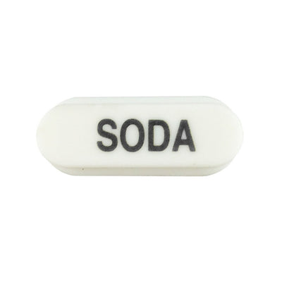 Bargun Oval Snap-On Button Cap, Soda - PH10-77-500