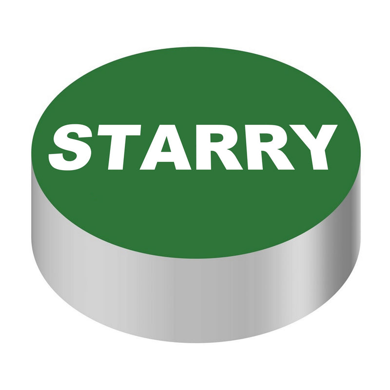 Wunder-Bar 'Starry' Button Cap - Round Green with White Lettering