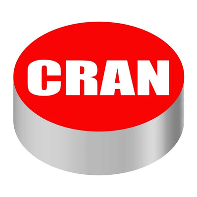 Wunder-Bar & Taprite Round Cranberry Button Cap - Red with White "CRAN" Lettering