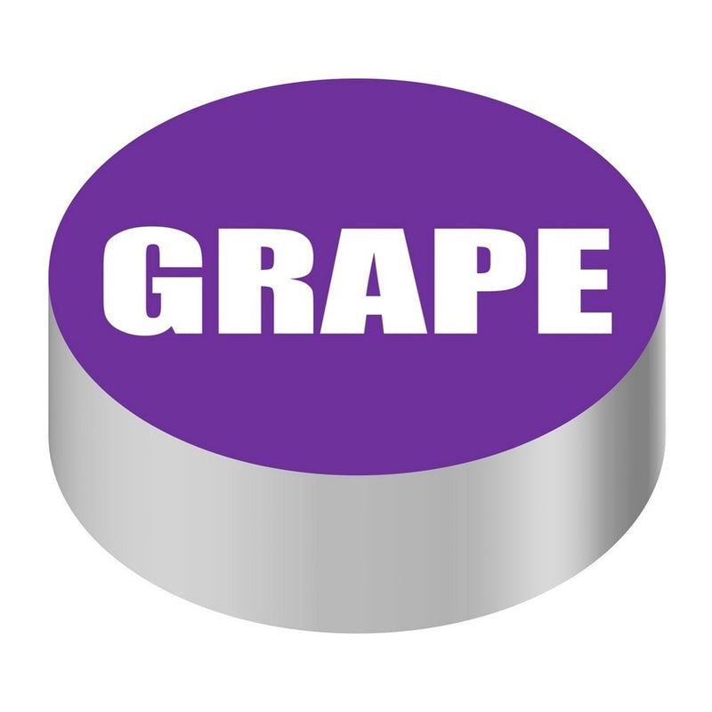 Bargun Button Cap, Round, Grape, Purple Cap, White Letter - PH10-74-086