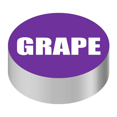 Bargun Button Cap, Round, Grape, Purple Cap, White Letter - PH10-74-086